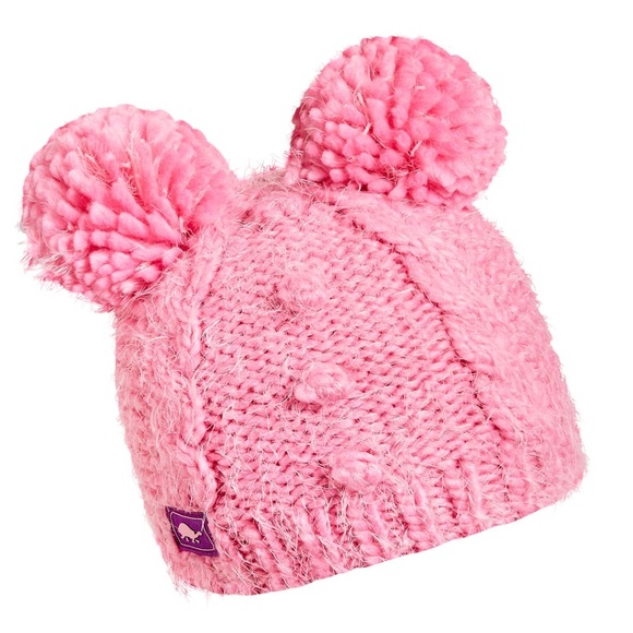 turtlefur Other - D11.2 NWT Turtle Fur Kids Fluff Balls Pom Pom Beanie Color: Bubble Gum